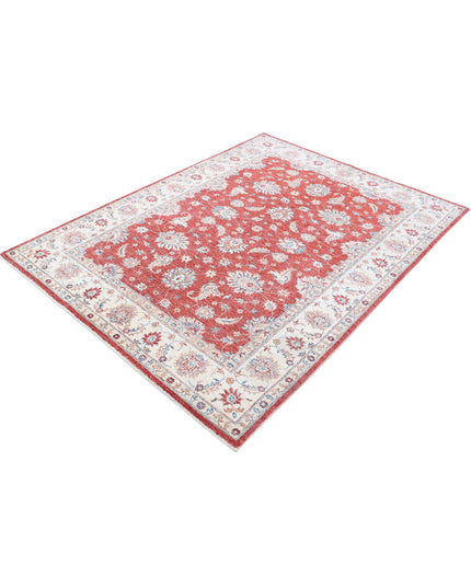 Ziegler 5' 0" X 6' 9" Hand Knotted Wool Rug 5' 0" X 6' 9" (152 X 206) / Red / Wool