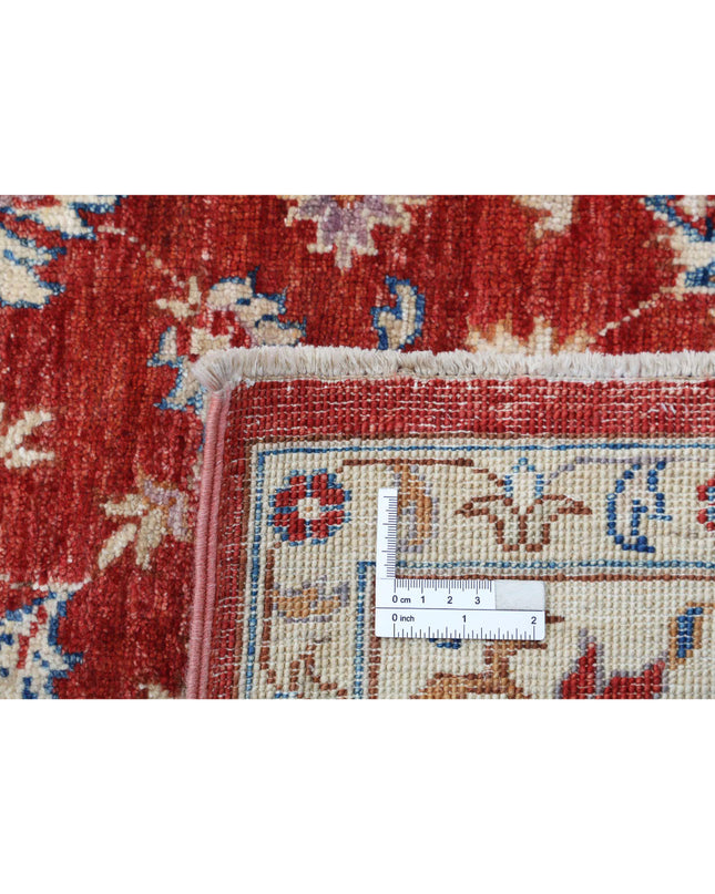 Ziegler 5' 0" X 6' 9" Hand Knotted Wool Rug 5' 0" X 6' 9" (152 X 206) / Red / Wool