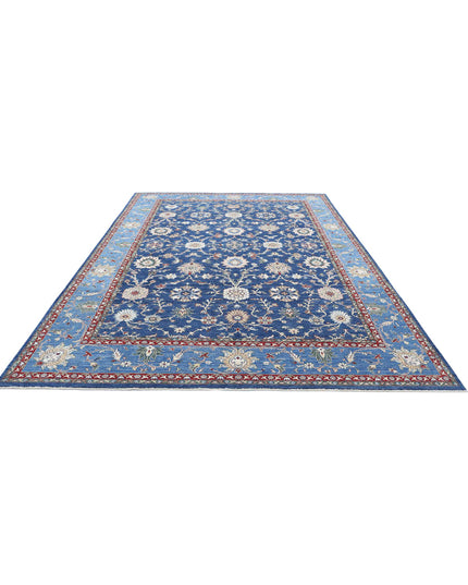 Ziegler 8' 0" X 11' 8" Hand Knotted Wool Rug 8' 0" X 11' 8" (244 X 356) / Blue / Wool