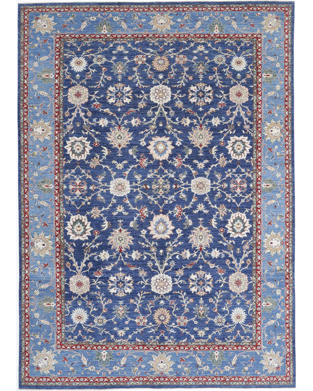 Ziegler 8' 0" X 11' 8" Hand Knotted Wool Rug 8' 0" X 11' 8" (244 X 356) / Blue / Wool