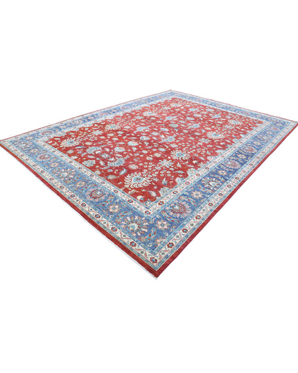 Ziegler 9' 9" X 13' 2" Hand Knotted Wool Rug 9' 9" X 13' 2" (297 X 401) / Red / Wool