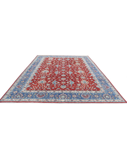 Ziegler 9' 9" X 13' 2" Hand Knotted Wool Rug 9' 9" X 13' 2" (297 X 401) / Red / Wool