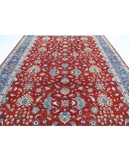 Ziegler 9' 9" X 13' 2" Hand Knotted Wool Rug 9' 9" X 13' 2" (297 X 401) / Red / Wool
