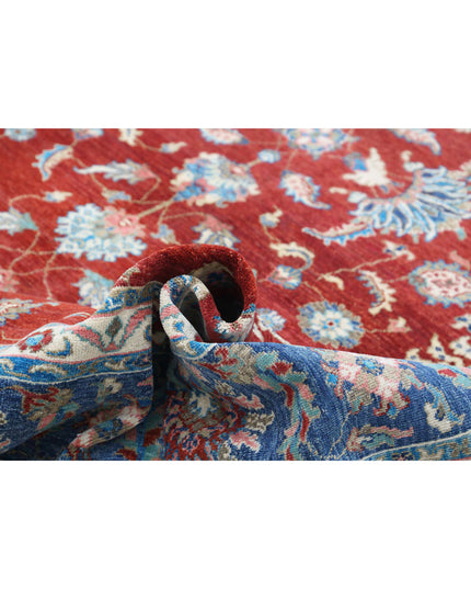 Ziegler 9' 9" X 13' 2" Hand Knotted Wool Rug 9' 9" X 13' 2" (297 X 401) / Red / Wool