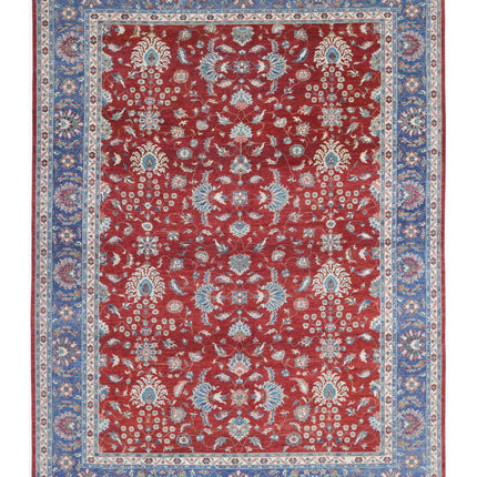 Ziegler 9' 9" X 13' 2" Hand Knotted Wool Rug 9' 9" X 13' 2" (297 X 401) / Red / Wool