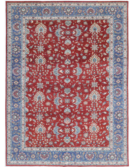 Ziegler 9' 9" X 13' 2" Hand Knotted Wool Rug 9' 9" X 13' 2" (297 X 401) / Red / Wool