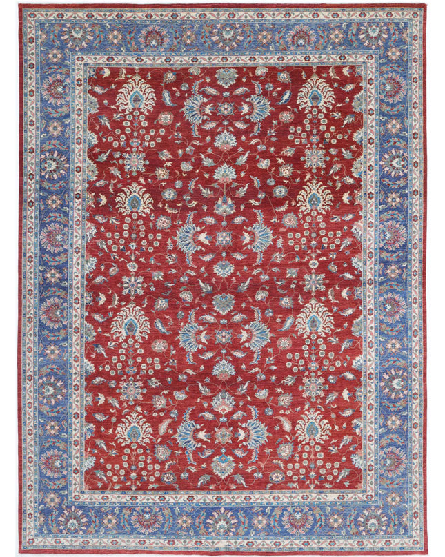 Ziegler 9' 9" X 13' 2" Hand Knotted Wool Rug 9' 9" X 13' 2" (297 X 401) / Red / Wool