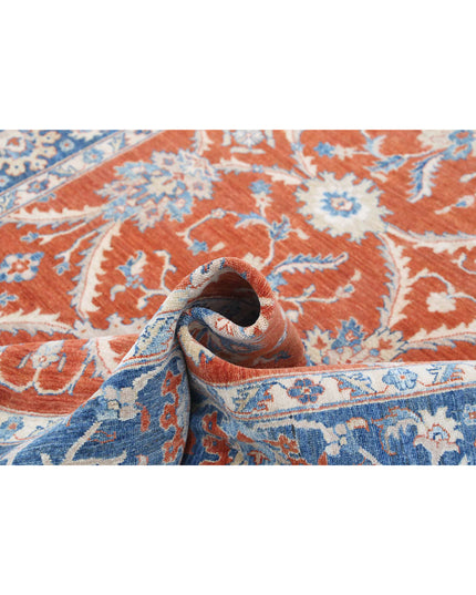 Ziegler 6' 6" X 9' 5" Hand Knotted Wool Rug 6' 6" X 9' 5" (198 X 287) / Rust / Wool