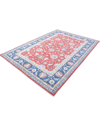 Ziegler 6' 5" X 9' 5" Hand Knotted Wool Rug 6' 5" X 9' 5" (196 X 287) / Red / Wool