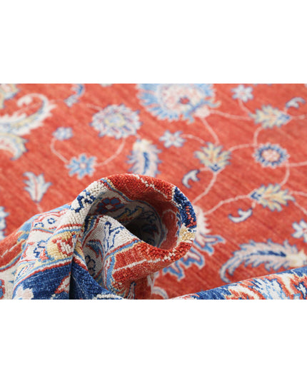 Ziegler 6' 4" X 9' 5" Hand Knotted Wool Rug 6' 4" X 9' 5" (193 X 287) / Red / Wool