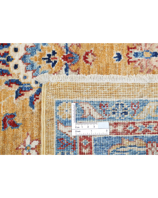 Ziegler 5' 0" X 6' 2" Hand Knotted Wool Rug 5' 0" X 6' 2" (152 X 188) / Gold / Wool