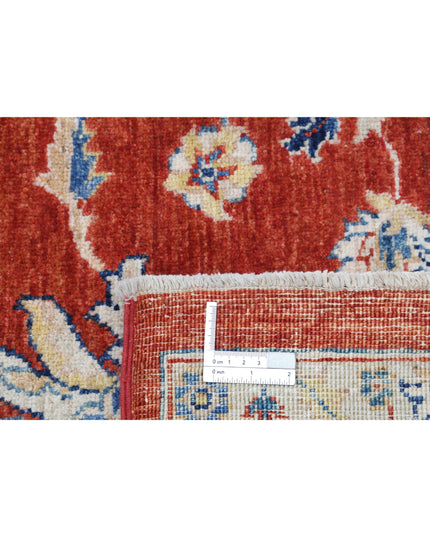 Ziegler 6' 4" X 9' 6" Hand Knotted Wool Rug 6' 4" X 9' 6" (193 X 290) / Red / Wool