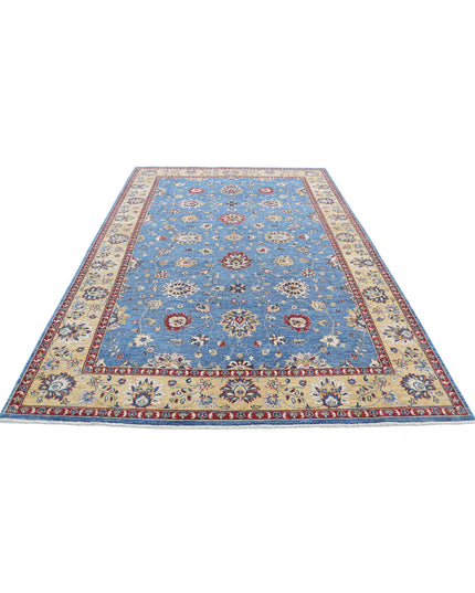Ziegler 6' 7" X 10' 2" Hand Knotted Wool Rug 6' 7" X 10' 2" (201 X 310) / Blue / Wool