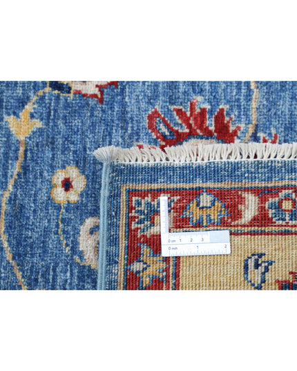 Ziegler 6' 7" X 10' 2" Hand Knotted Wool Rug 6' 7" X 10' 2" (201 X 310) / Blue / Wool