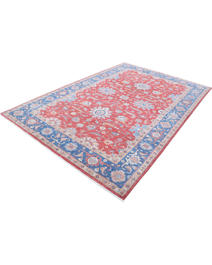 Ziegler 6' 8" X 9' 10" Hand Knotted Wool Rug 6' 8" X 9' 10" (203 X 300) / Red / Wool