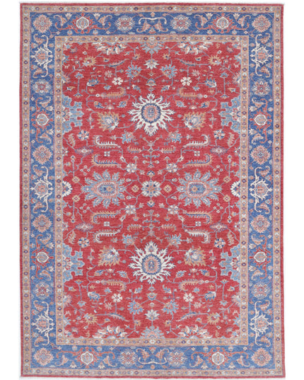 Ziegler 6' 8" X 9' 10" Hand Knotted Wool Rug 6' 8" X 9' 10" (203 X 300) / Red / Wool
