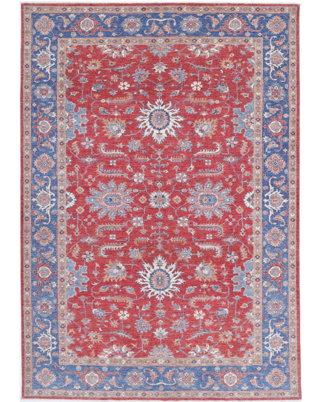 Ziegler 6' 8" X 9' 10" Hand Knotted Wool Rug 6' 8" X 9' 10" (203 X 300) / Red / Wool