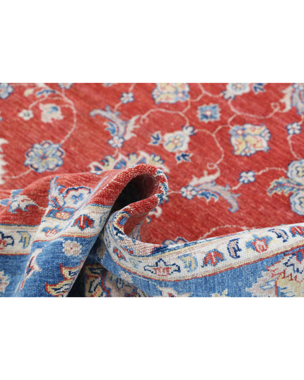 Ziegler 4' 10" X 6' 5" Hand Knotted Wool Rug 4' 10" X 6' 5" (147 X 196) / Red / Wool
