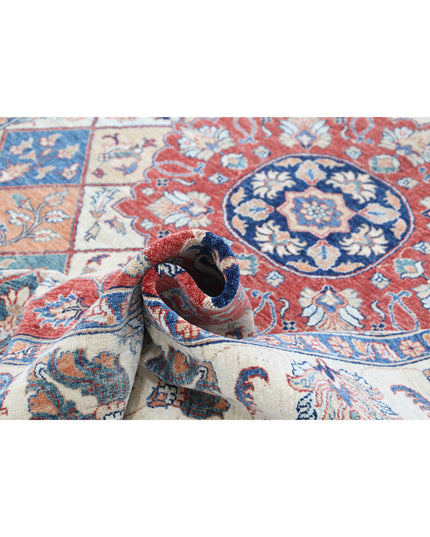 Ziegler 6' 7" X 9' 3" Hand Knotted Wool Rug 6' 7" X 9' 3" (201 X 282) / Red / Wool