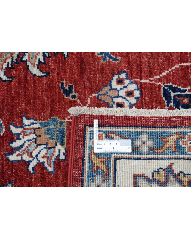 Ziegler 4' 10" X 6' 6" Hand Knotted Wool Rug 4' 10" X 6' 6" (147 X 198) / Red / Wool