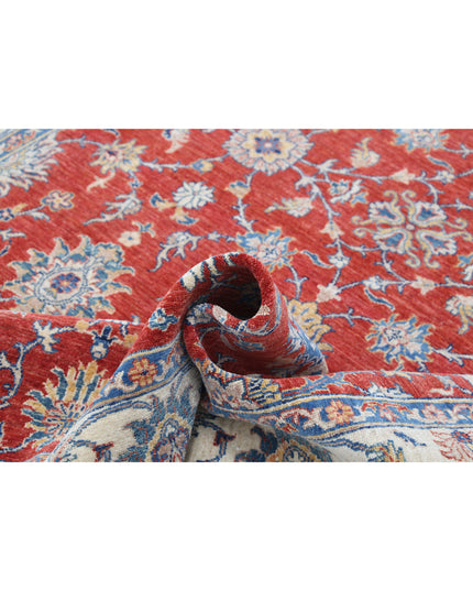 Ziegler 6' 5" X 9' 9" Hand Knotted Wool Rug 6' 5" X 9' 9" (196 X 297) / Red / Wool