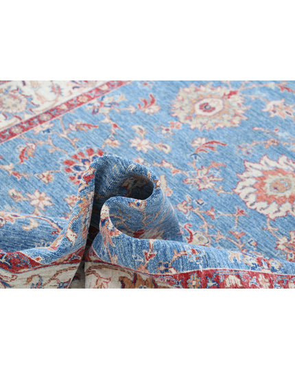 Ziegler 6' 0" X 8' 3" Hand Knotted Wool Rug 6' 0" X 8' 3" (183 X 251) / Blue / Wool