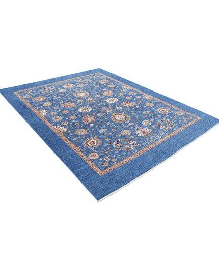 Ziegler 6' 9" X 8' 10" Hand Knotted Wool Rug 6' 9" X 8' 10" (206 X 269) / Blue / Wool
