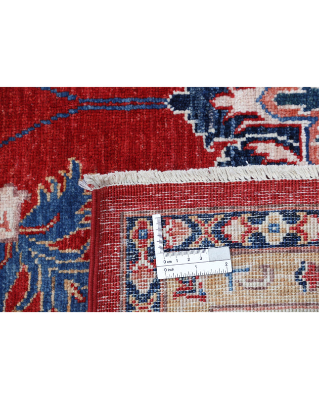 Ziegler 6' 6" X 9' 4" Hand Knotted Wool Rug 6' 6" X 9' 4" (198 X 284) / Red / Wool