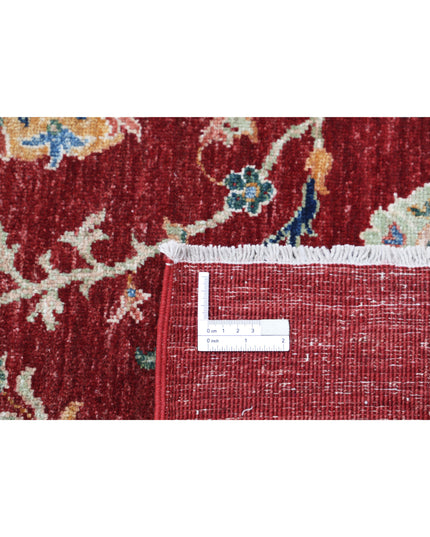 Ziegler 6' 3" X 9' 1" Hand Knotted Wool Rug 6' 3" X 9' 1" (191 X 277) / Red / Wool