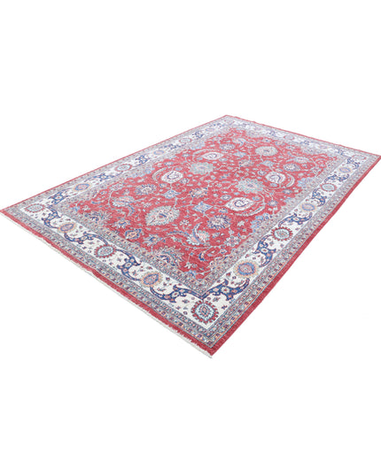 Ziegler 6' 3" X 9' 9" Hand Knotted Wool Rug 6' 3" X 9' 9" (191 X 297) / Red / Wool