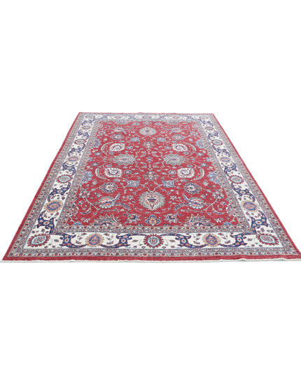Ziegler 6' 3" X 9' 9" Hand Knotted Wool Rug 6' 3" X 9' 9" (191 X 297) / Red / Wool