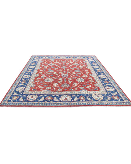 Ziegler 8' 4" X 10' 0" Hand Knotted Wool Rug 8' 4" X 10' 0" (254 X 305) / Red / Wool