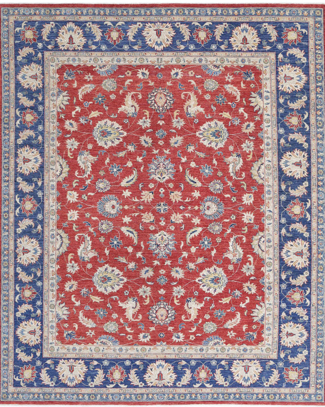 Ziegler 8' 4" X 10' 0" Hand Knotted Wool Rug 8' 4" X 10' 0" (254 X 305) / Red / Wool