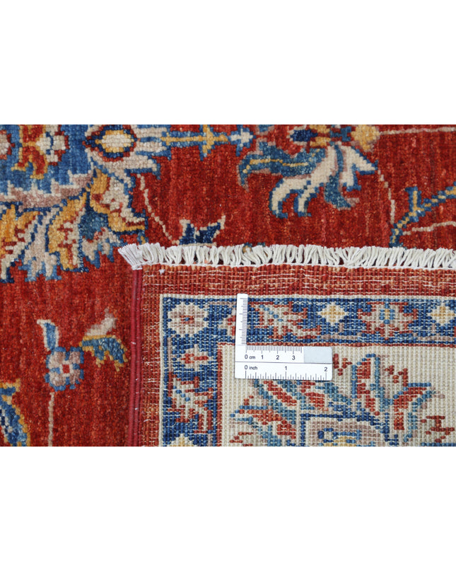 Ziegler 4' 8" X 6' 3" Hand Knotted Wool Rug 4' 8" X 6' 3" (142 X 191) / Red / Wool