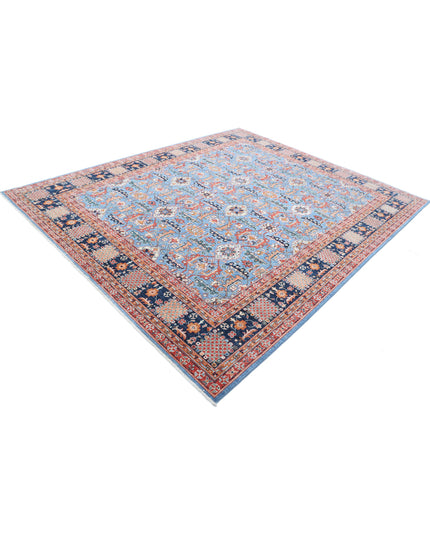 Ziegler 8' 0" X 9' 8" Hand Knotted Wool Rug 8' 0" X 9' 8" (244 X 295) / Blue / Wool