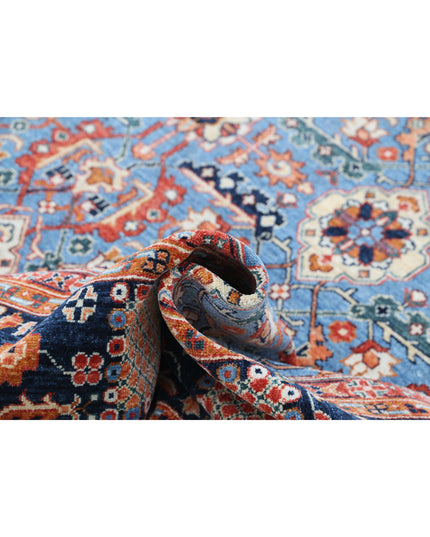 Ziegler 8' 0" X 9' 8" Hand Knotted Wool Rug 8' 0" X 9' 8" (244 X 295) / Blue / Wool