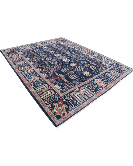 Ziegler 8' 3" X 10' 4" Hand Knotted Wool Rug 8' 3" X 10' 4" (251 X 315) / Blue / Wool
