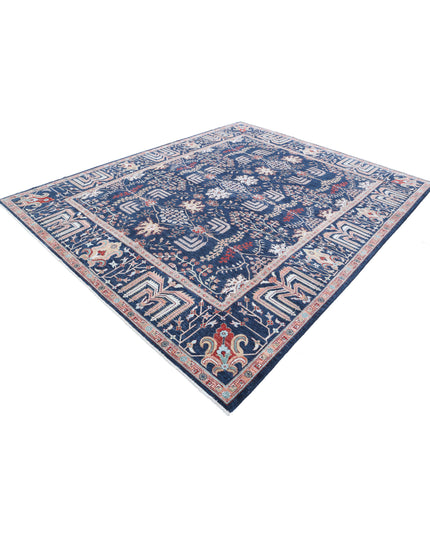 Ziegler 8' 3" X 10' 4" Hand Knotted Wool Rug 8' 3" X 10' 4" (251 X 315) / Blue / Wool