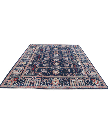 Ziegler 8' 3" X 10' 4" Hand Knotted Wool Rug 8' 3" X 10' 4" (251 X 315) / Blue / Wool