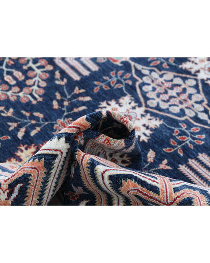 Ziegler 8' 3" X 10' 4" Hand Knotted Wool Rug 8' 3" X 10' 4" (251 X 315) / Blue / Wool