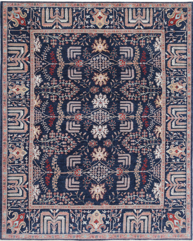Ziegler 8' 3" X 10' 4" Hand Knotted Wool Rug 8' 3" X 10' 4" (251 X 315) / Blue / Wool