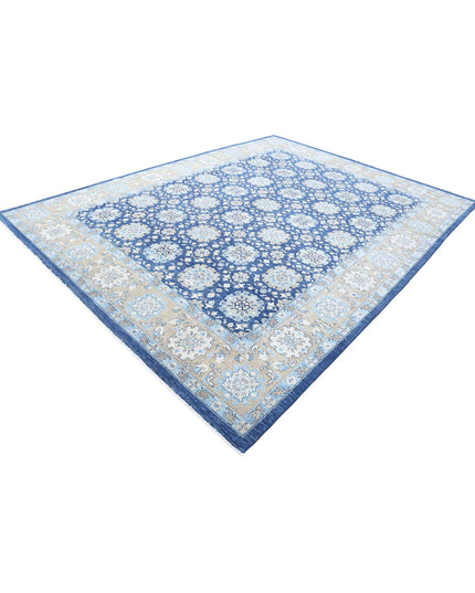 Ziegler 8' 10" X 11' 11" Hand Knotted Wool Rug 8' 10" X 11' 11" (269 X 363) / Blue / Wool