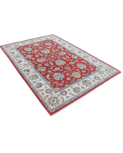 Ziegler 5' 7" X 7' 11" Hand Knotted Wool Rug 5' 7" X 7' 11" (170 X 241) / Red / Wool