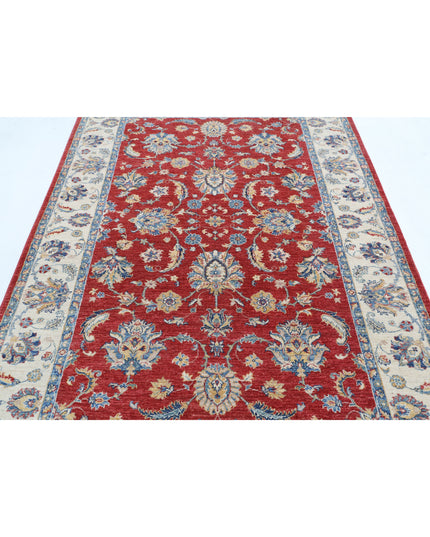 Ziegler 5' 7" X 7' 11" Hand Knotted Wool Rug 5' 7" X 7' 11" (170 X 241) / Red / Wool