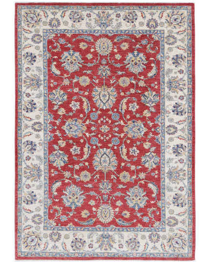 Ziegler 5' 7" X 7' 11" Hand Knotted Wool Rug 5' 7" X 7' 11" (170 X 241) / Red / Wool