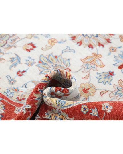 Ziegler 5' 6" X 7' 9" Hand Knotted Wool Rug 5' 6" X 7' 9" (168 X 236) / Ivory / Wool