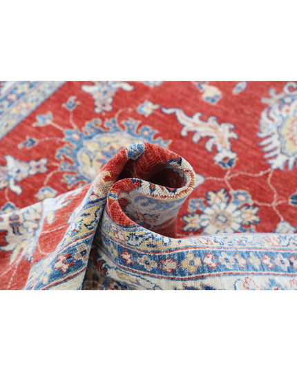 Ziegler 5' 5" X 7' 11" Hand Knotted Wool Rug 5' 5" X 7' 11" (165 X 241) / Red / Wool