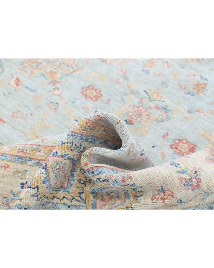 Ziegler 5' 7" X 7' 9" Hand Knotted Wool Rug 5' 7" X 7' 9" (170 X 236) / Blue / Wool