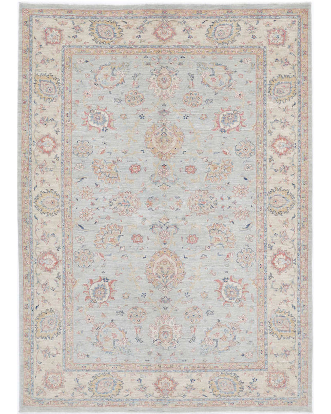 Ziegler 5' 7" X 7' 9" Hand Knotted Wool Rug 5' 7" X 7' 9" (170 X 236) / Blue / Wool