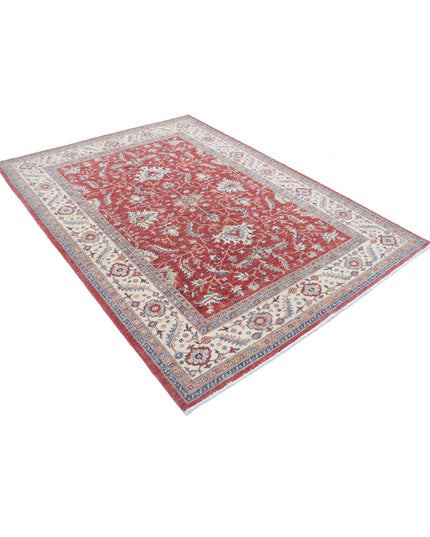 Ziegler 5' 8" X 7' 9" Hand Knotted Wool Rug 5' 8" X 7' 9" (173 X 236) / Red / Wool